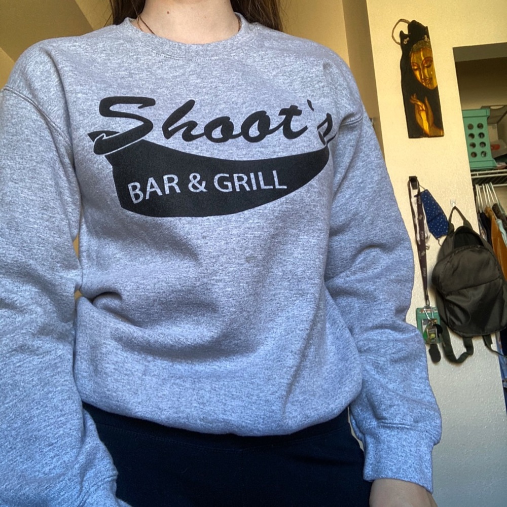 Shoot’s bar and grill sweatshirt